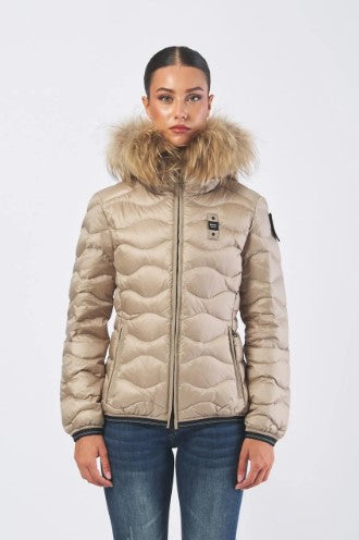 BLAUER
PIUMINO CON BORDO IN PELLICCIA ALDIE 25WBLDC03096 006047