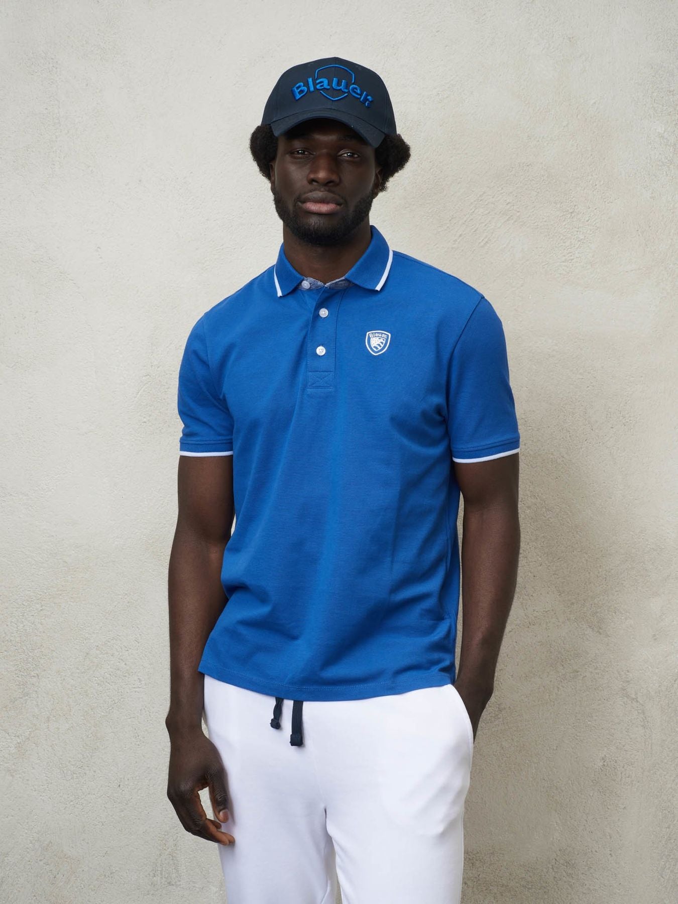 BLAUER
POLO CON INSERTI IN CHAMBRAY 24SBLUT02205 006817