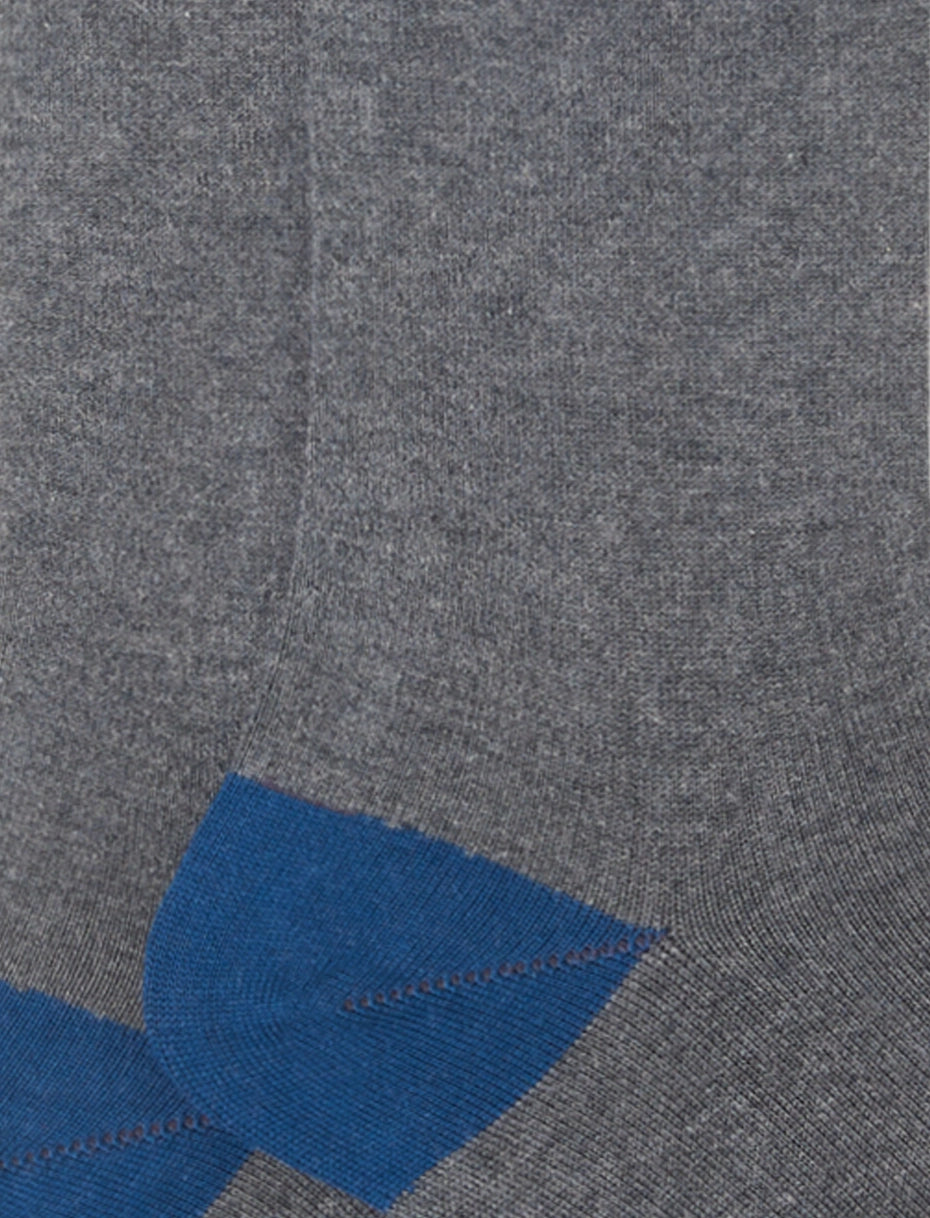GALLO
CALZE LUNGHE UOMO IN COTONE E CASHMERE TINTA UNITA E CONTRASTI AP102864