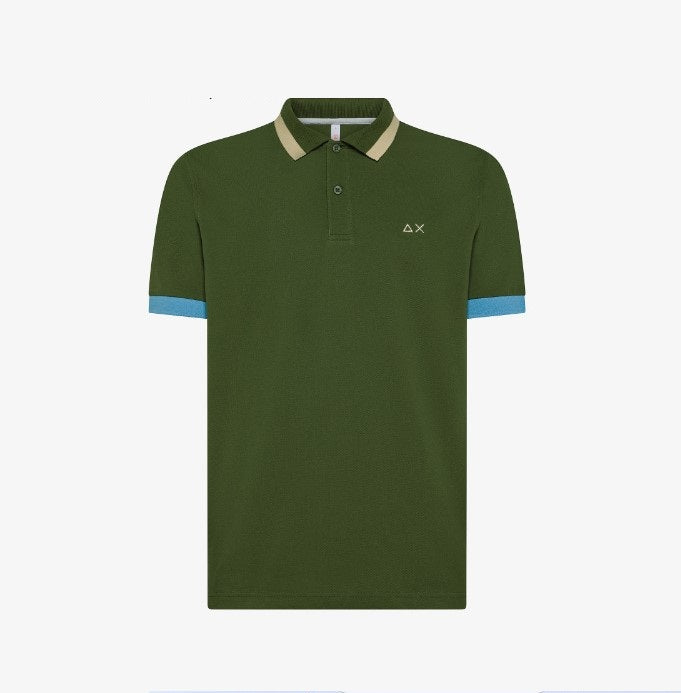 SUN68
POLO BIG STRIPES ON COLLAR S/S A35112