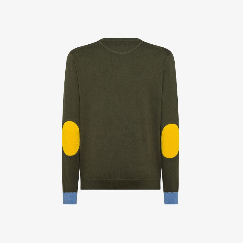 SUN68
MAGLIA IN LANA E COTONE CON PATCH K45143