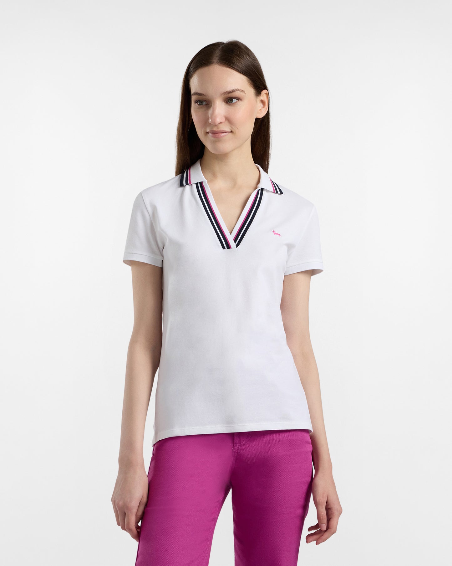 HARMONT&BLAINE
POLO SLIM COLLO E SCOLLO COSTINA RIGATA LSQDB3 020862