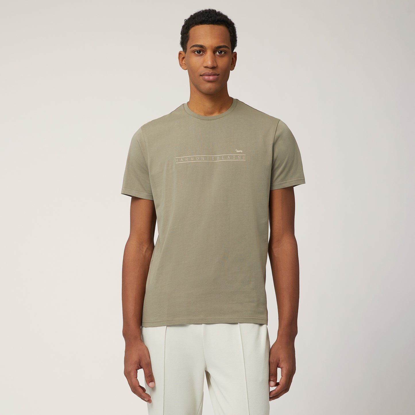 HARMONT&BLAINE
T-SHIRT LOGATA IN COTONE IRN248 021824.