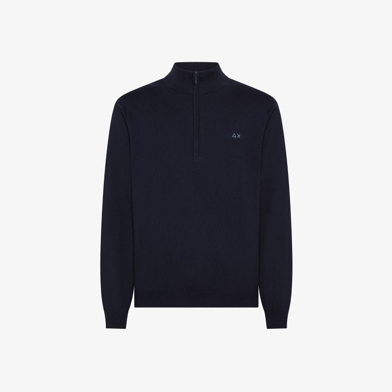 SUN68
MAGLIA IN COTONE E LANA CON ZIP K45107