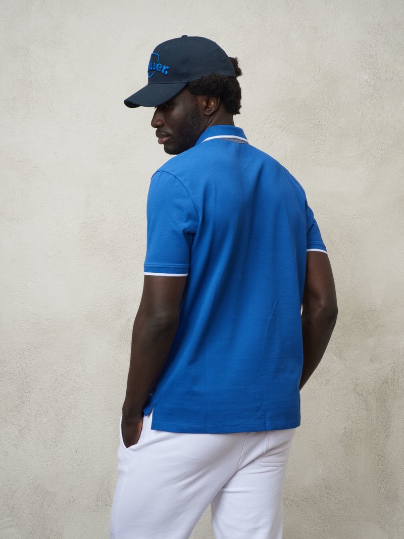 BLAUER
POLO CON INSERTI IN CHAMBRAY 24SBLUT02205 006817