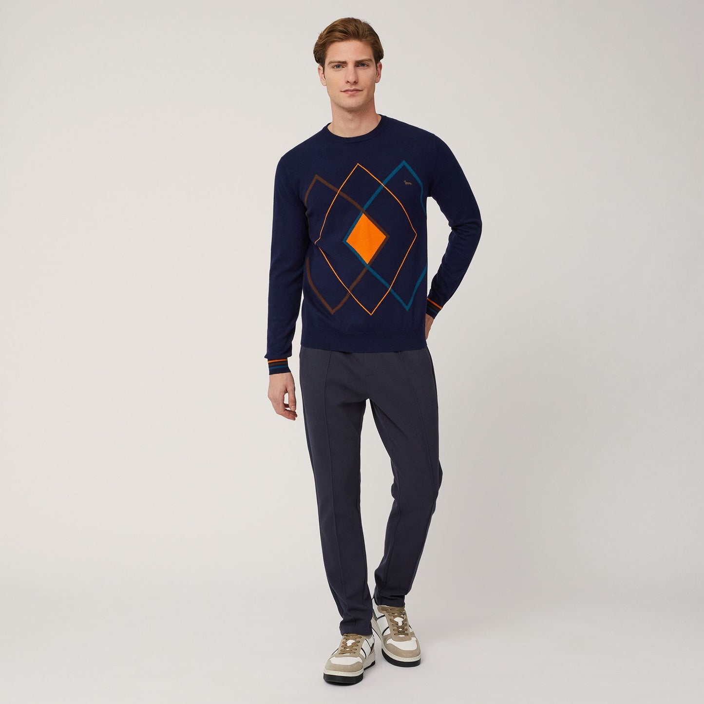 HARMONT&BLAINE
PULLOVER CON MOTIVO ARGYLE HRM659 030788.