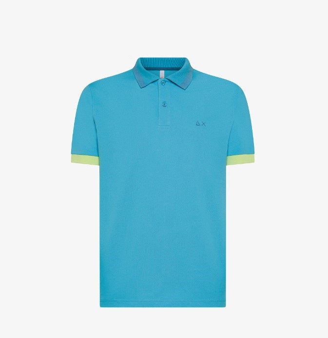 SUN68
POLO BIG STRIPES ON COLLAR S/S A35112