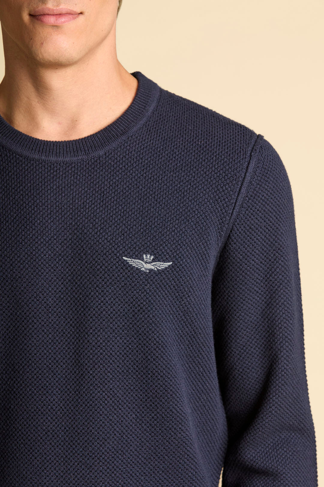 AERONAUTICA MILITARE
MAGLIONE GIROCOLLO MISTO LANA PUNTO RISO MA1582UL00903
