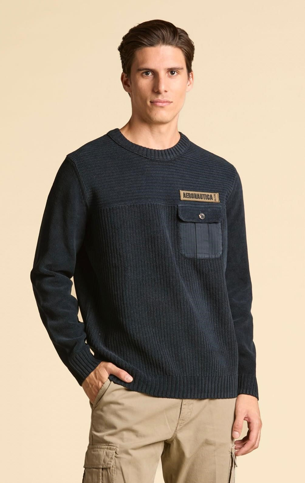AERONAUTICA MILITARE
MAGLIA GIROCOLLO CINIGLIA CON TASCHINO MA1573UL00539
