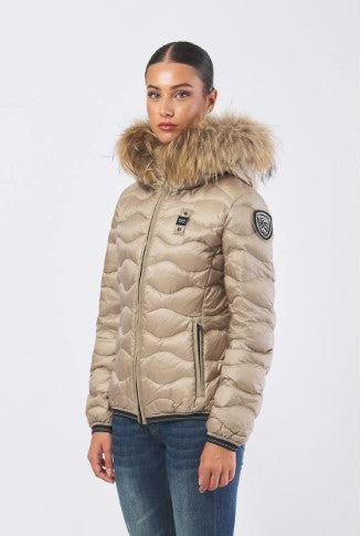 BLAUER
PIUMINO CON BORDO IN PELLICCIA ALDIE 25WBLDC03096 006047