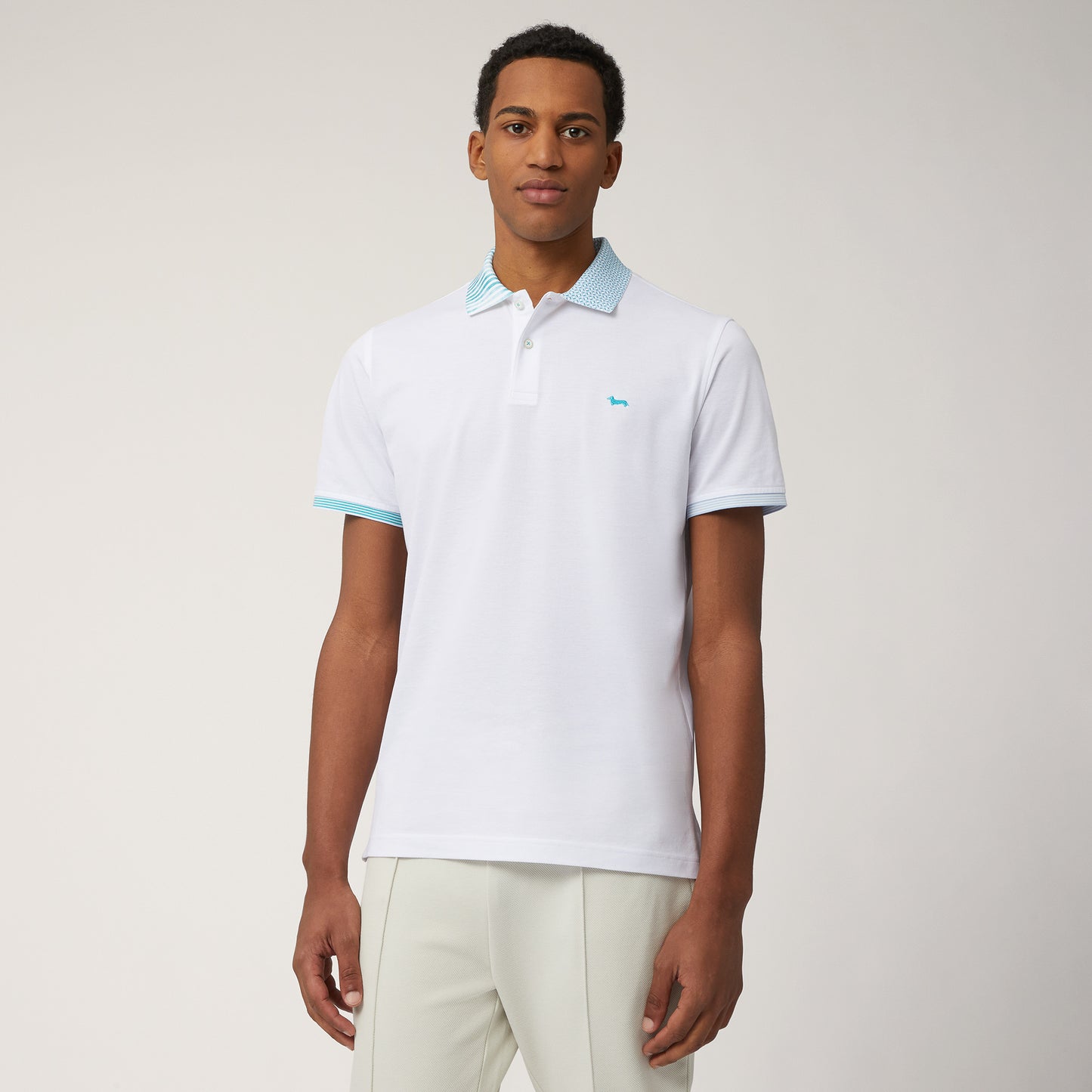 HARMONT&BLAINE
POLO IN COTONE A DOPPIA STAMPA LRN375 021215.