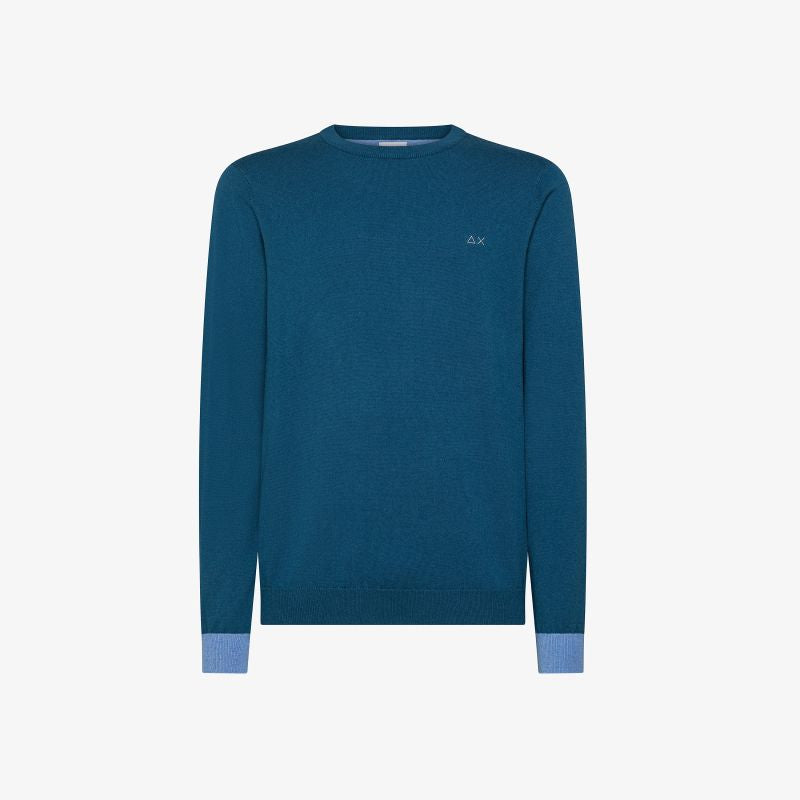 SUN68
MAGLIA IN LANA E COTONE CON PATCH K45143