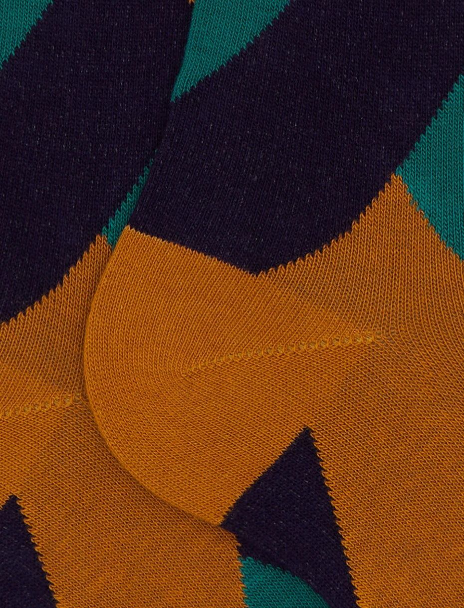 GALLO
CALZE LUNGHE UOMO IN COTONE FANTASIA FANTASIA GEOMETRICO COLORATO AP515336