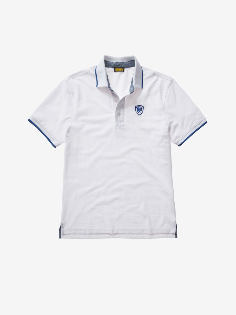 BLAUER
POLO CON INSERTI IN CHAMBRAY 24SBLUT02205 006817