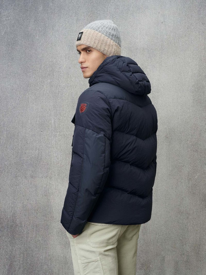 BLAUER
PIUMINO IN NYLON E TASLAN FINCH 24WBLUC03340 006996