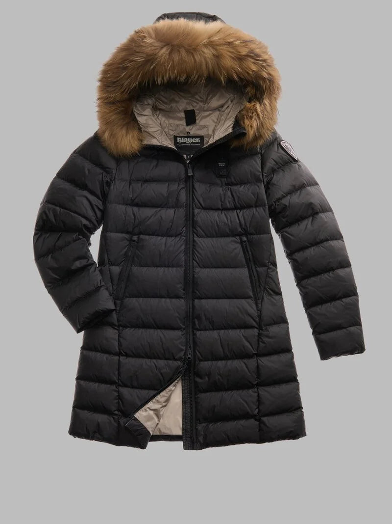 BLAUER
PIUMINO LUNGO CON PELLICCIA KRISTIN 25WBLDK03103 006047