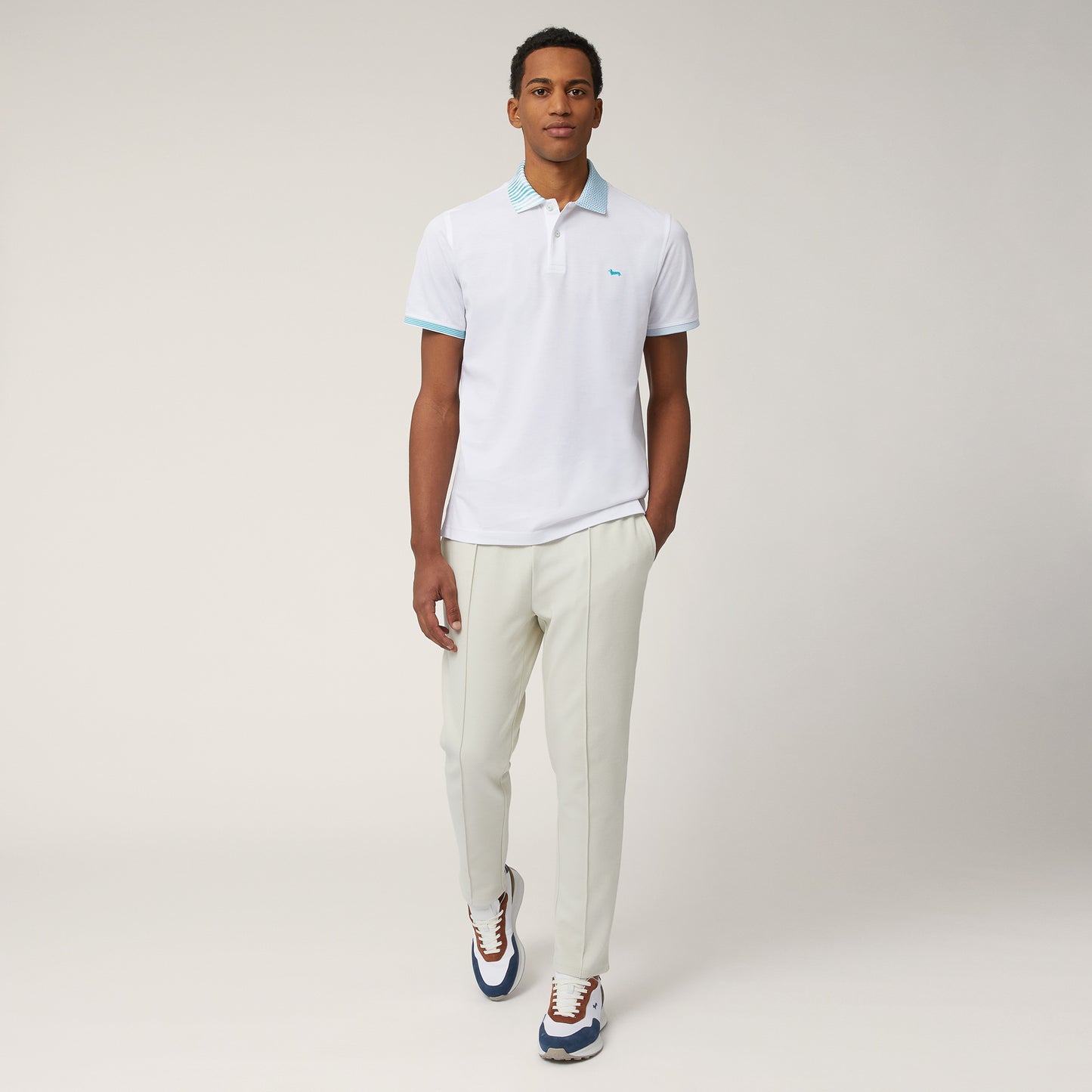 HARMONT&BLAINE
POLO IN COTONE A DOPPIA STAMPA LRN375 021215.
