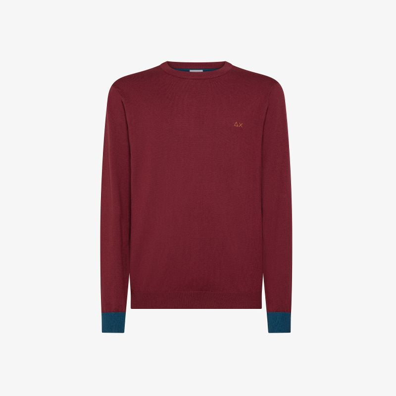 SUN68
MAGLIA IN LANA E COTONE CON PATCH K45143