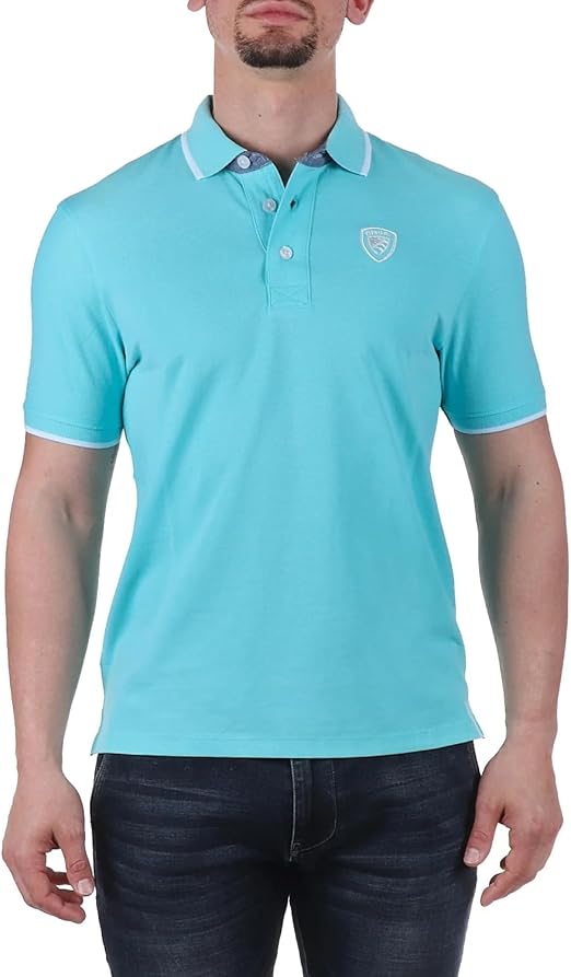 BLAUER
POLO CON INSERTI IN CHAMBRAY 24SBLUT02205 006817