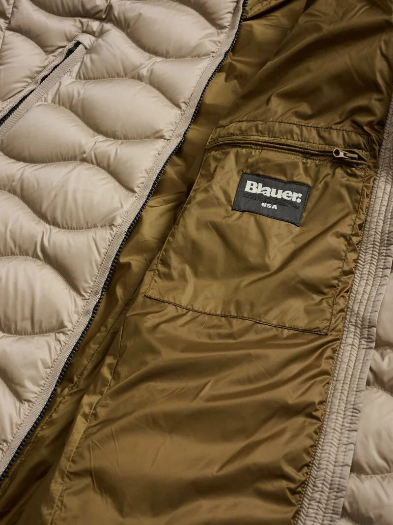 BLAUER
PIUMINO LUNGO AD ONDE CON PELLICCIA LYNEL 25WBLDK03527 006047
