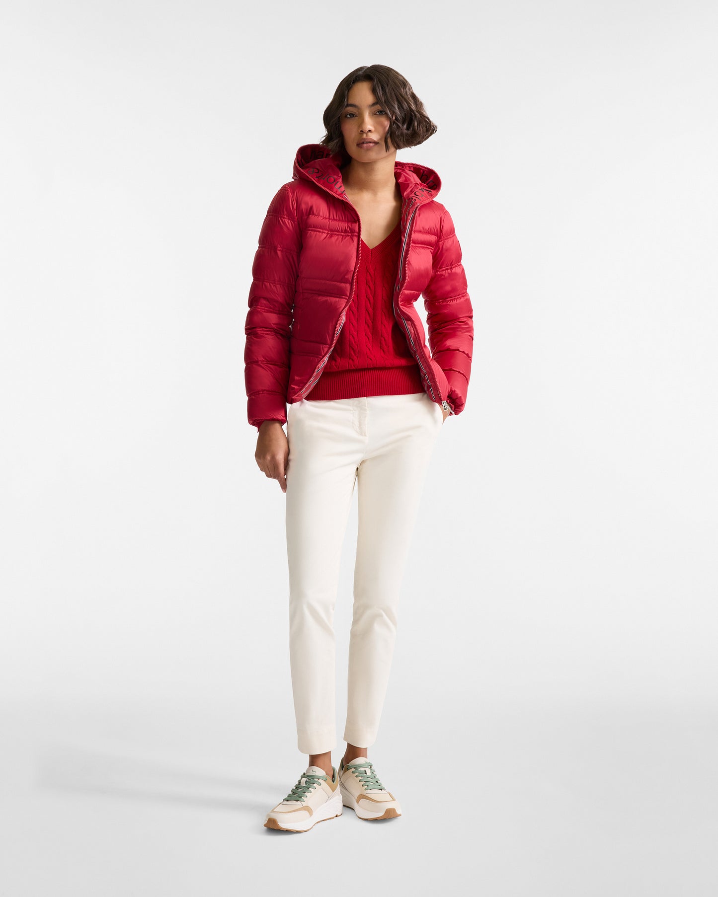 HARMONT&BLAINE
PULLOVER SCOLLO A V CON TRECCE H0PD50 031098