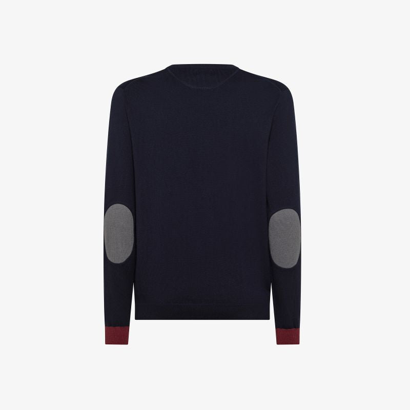SUN68
MAGLIA IN LANA E COTONE CON PATCH K45143