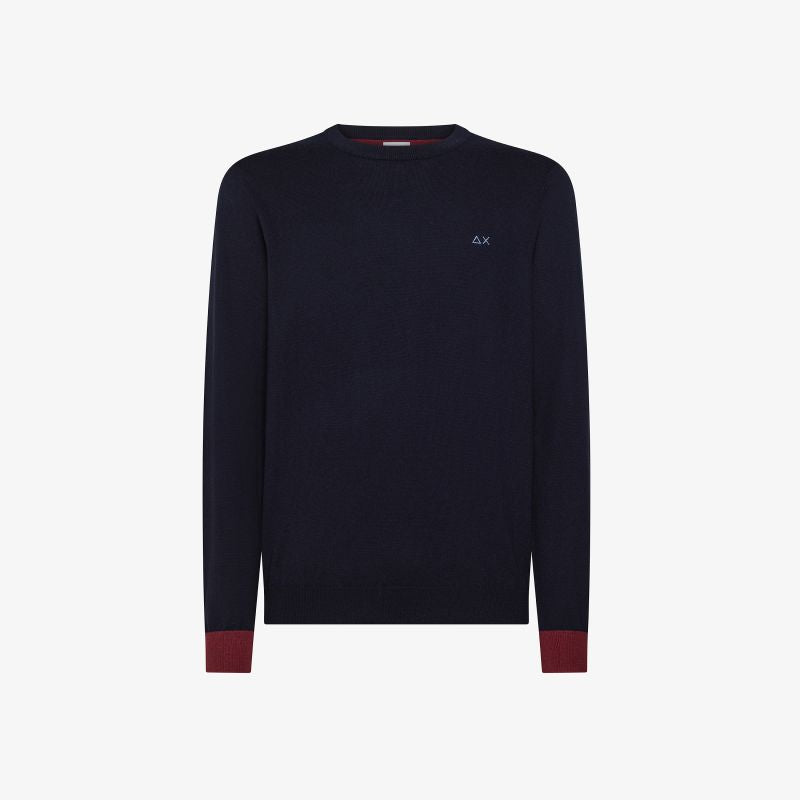 SUN68
MAGLIA IN LANA E COTONE CON PATCH K45143