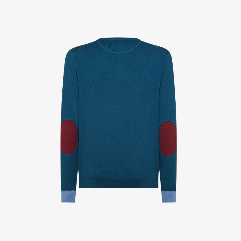 SUN68
MAGLIA IN LANA E COTONE CON PATCH K45143