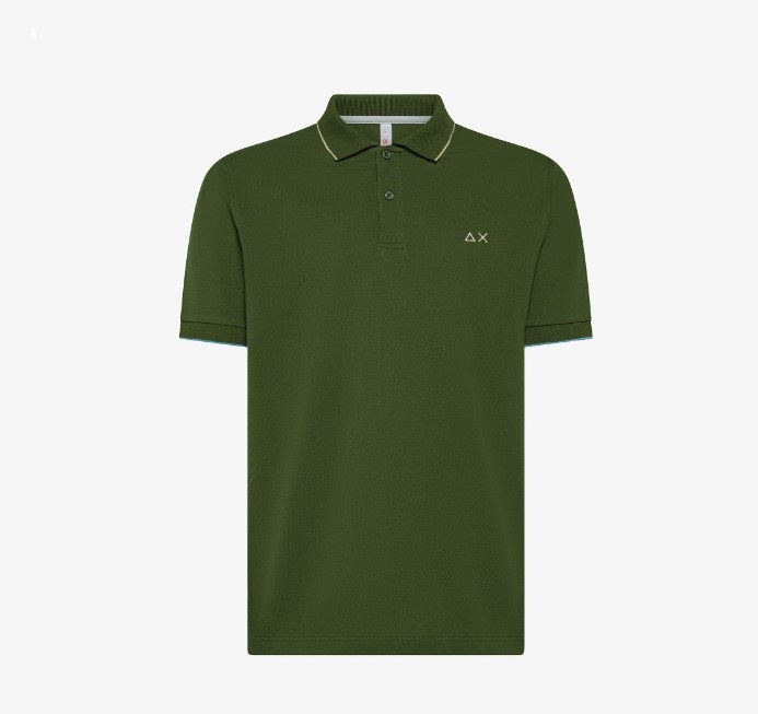 SUN68
POLO SMALL STRIPES ON COLLAR S/S A35110