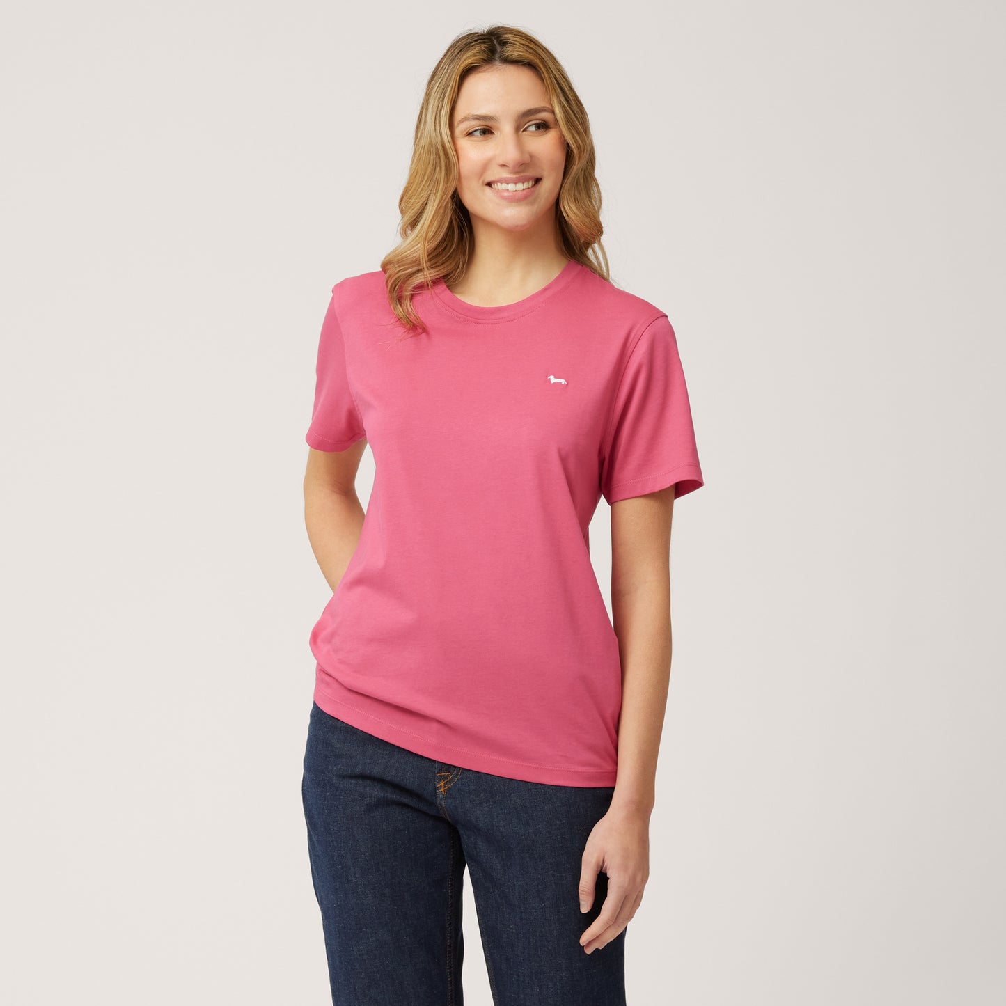 HARMONT&BLAINE
T-SHIRT CON RICAMO BASSOTTO I0ND92 021055