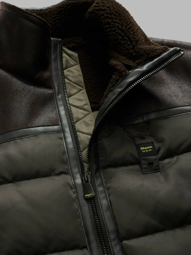 BLAUER
GIUBBETTO NYLON E MONTONE ECO ORGAN 25WBLUC02028 007280