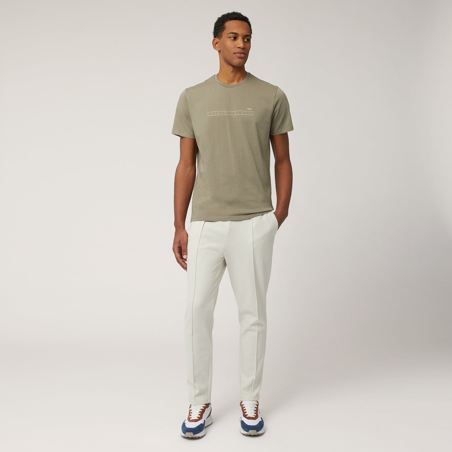 HARMONT&BLAINE
T-SHIRT LOGATA IN COTONE IRN248 021824.