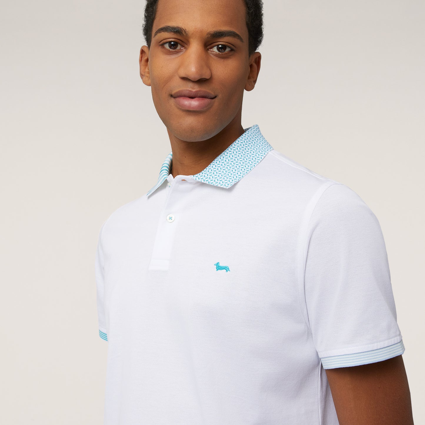 HARMONT&BLAINE
POLO IN COTONE A DOPPIA STAMPA LRN375 021215.