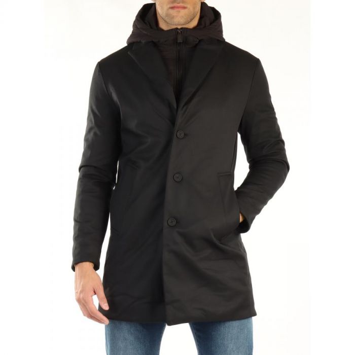 CIESSE PIUMINI
ALEX - GIACCONE IN SOFTSHELL CON CAPPUCCIO IN VERA PIUMA 224CPMC31560 P0125E