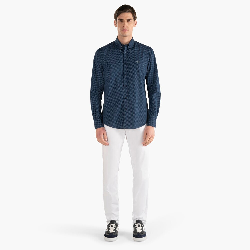 HARMONT&BLAINE
CAMICIA IN COTONE CON MICRO POIS CRF026 010739M