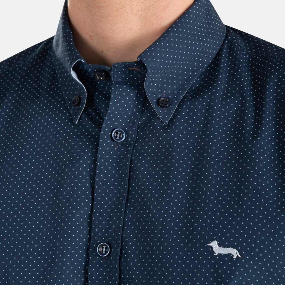 HARMONT&BLAINE
CAMICIA IN COTONE CON MICRO POIS CRF026 010739M
