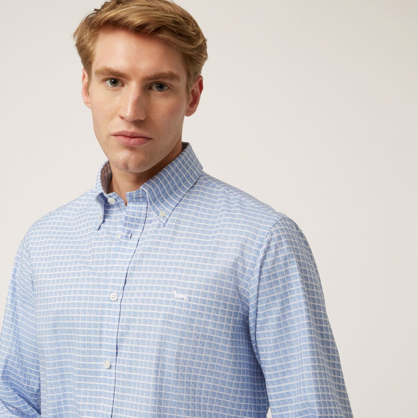 HARMONT&BLAINE
CAMICIA A QUADRETTI IN COTONE E LYOCELL CRK011 012551B