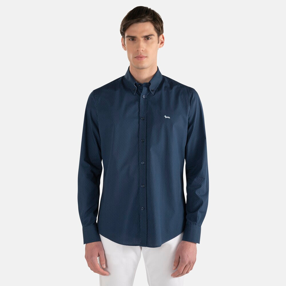 HARMONT&BLAINE
CAMICIA IN COTONE CON MICRO POIS CRF026 010739M