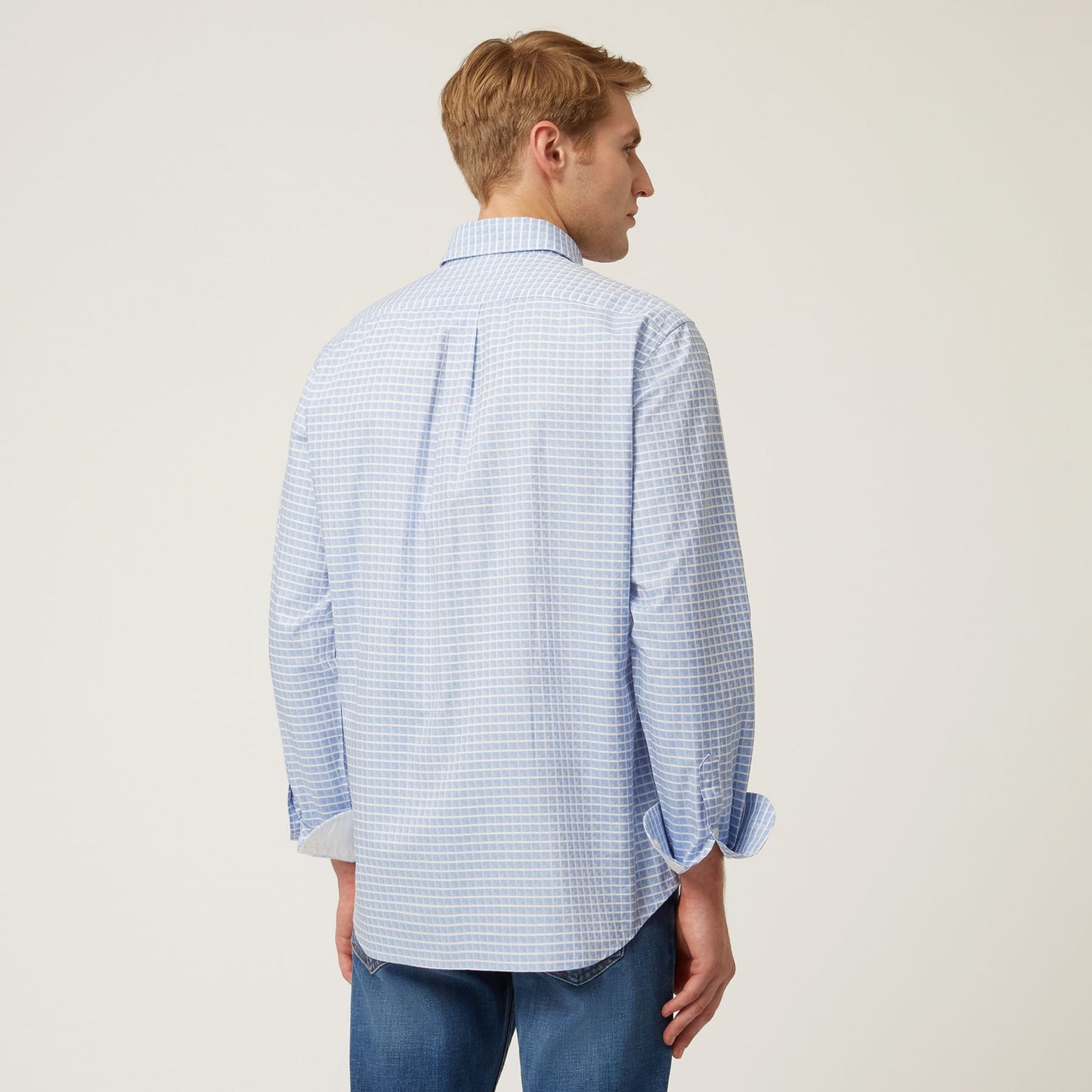 HARMONT&BLAINE
CAMICIA A QUADRETTI IN COTONE E LYOCELL CRK011 012551B