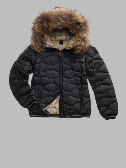 BLAUER
PIUMINO CON BORDO IN PELLICCIA ALDIE 25WBLDC03096 006047