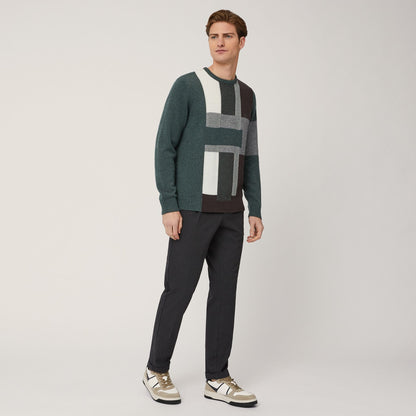 HARMONT&BLAINE
PULLOVER COLOR BLOCK CON LOGO HRM702 031029.