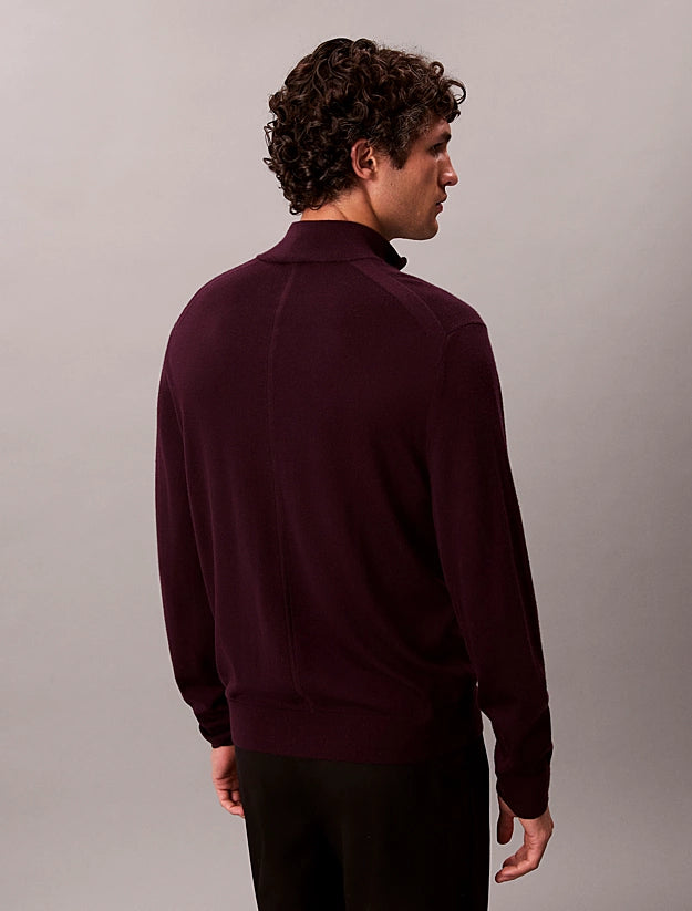 CALVIN KLEIN
MAGLIONE IN LANA MERINO CON ZIP A 1/4 LV04LD318G