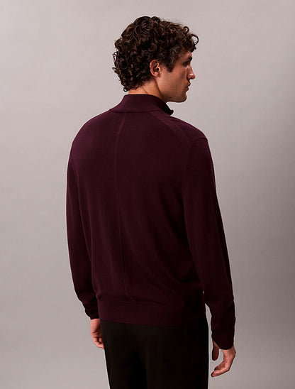 CALVIN KLEIN
MAGLIONE IN LANA MERINO CON ZIP A 1/4 LV04LD318G