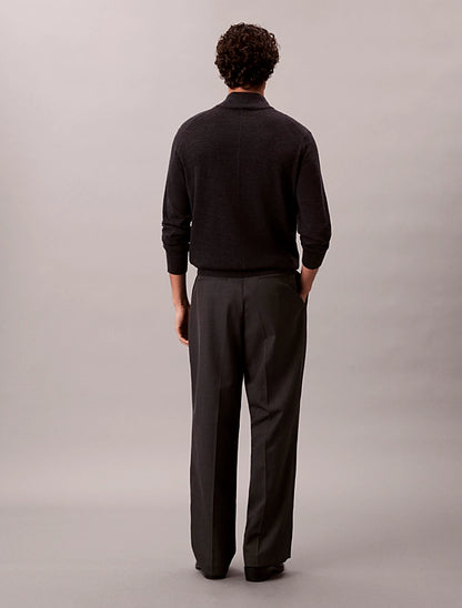 CALVIN KLEIN
MAGLIONE IN LANA MERINO CON ZIP A 1/4 LV04LD318G