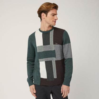 HARMONT&BLAINE
PULLOVER COLOR BLOCK CON LOGO HRM702 031029.