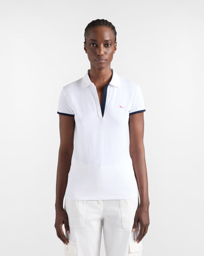 HARMONT&BLAINE 
POLO SLIM CON FINTA SENZA BOTTONI LSQD50 020862