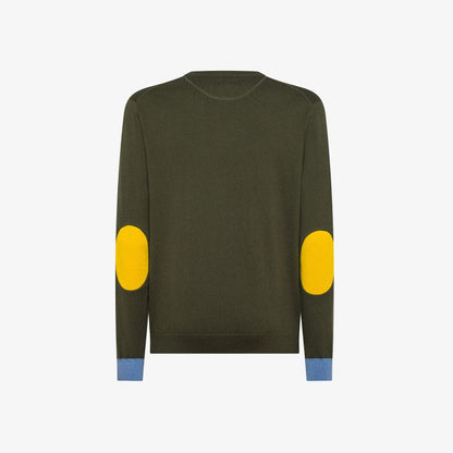 SUN68
MAGLIA IN LANA E COTONE CON PATCH K45143
