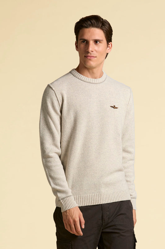 AERONAUTICA MILITARE
MAGLIA GIROCOLLO IN LANA TINTO FILO MA1608UL00924