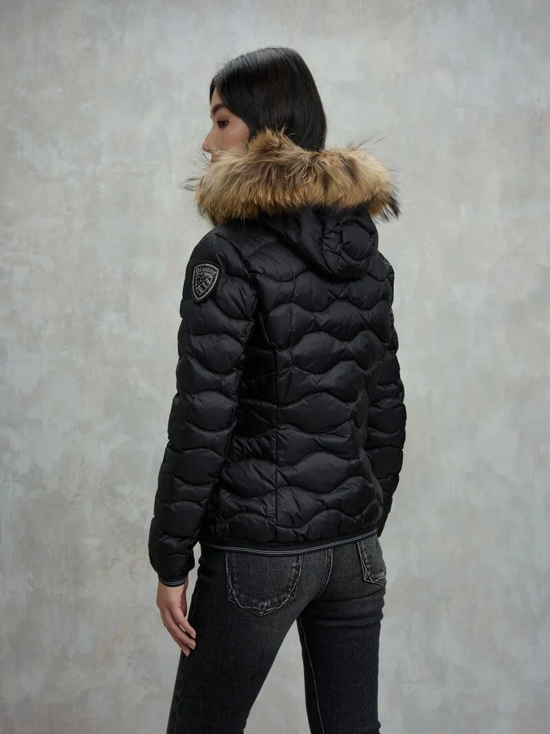 BLAUER
PIUMINO CON BORDO IN PELLICCIA ALDIE 25WBLDC03096 006047