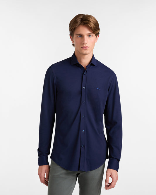 HARMONT&BLAINE
CAMICIA IN JERSEY TINTA UNITA CNP001 013471I